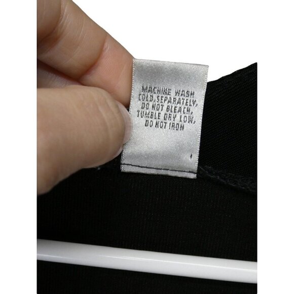 Chico's Travelers Womens Slinky Long Sleeve Blouse Deep V Neck Size 2 (L/12) - Picture 10 of 10